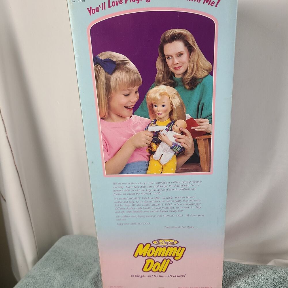 Vintage 1990 The‎ Original Mommy Doll 19" Blonde Hair With Baby Tootsie Toys - Picture 8 of 16